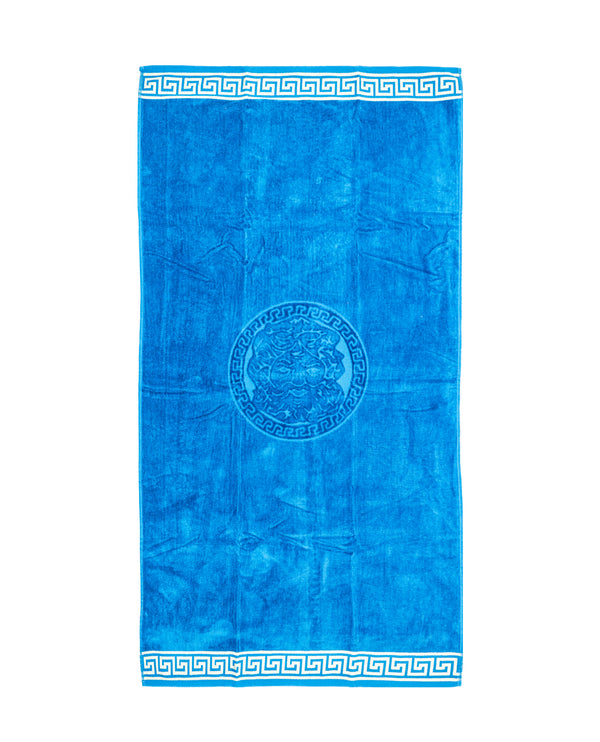 Poseidon Strandtuch XXL Türkis – Premium Velours, OEKO-TEX®