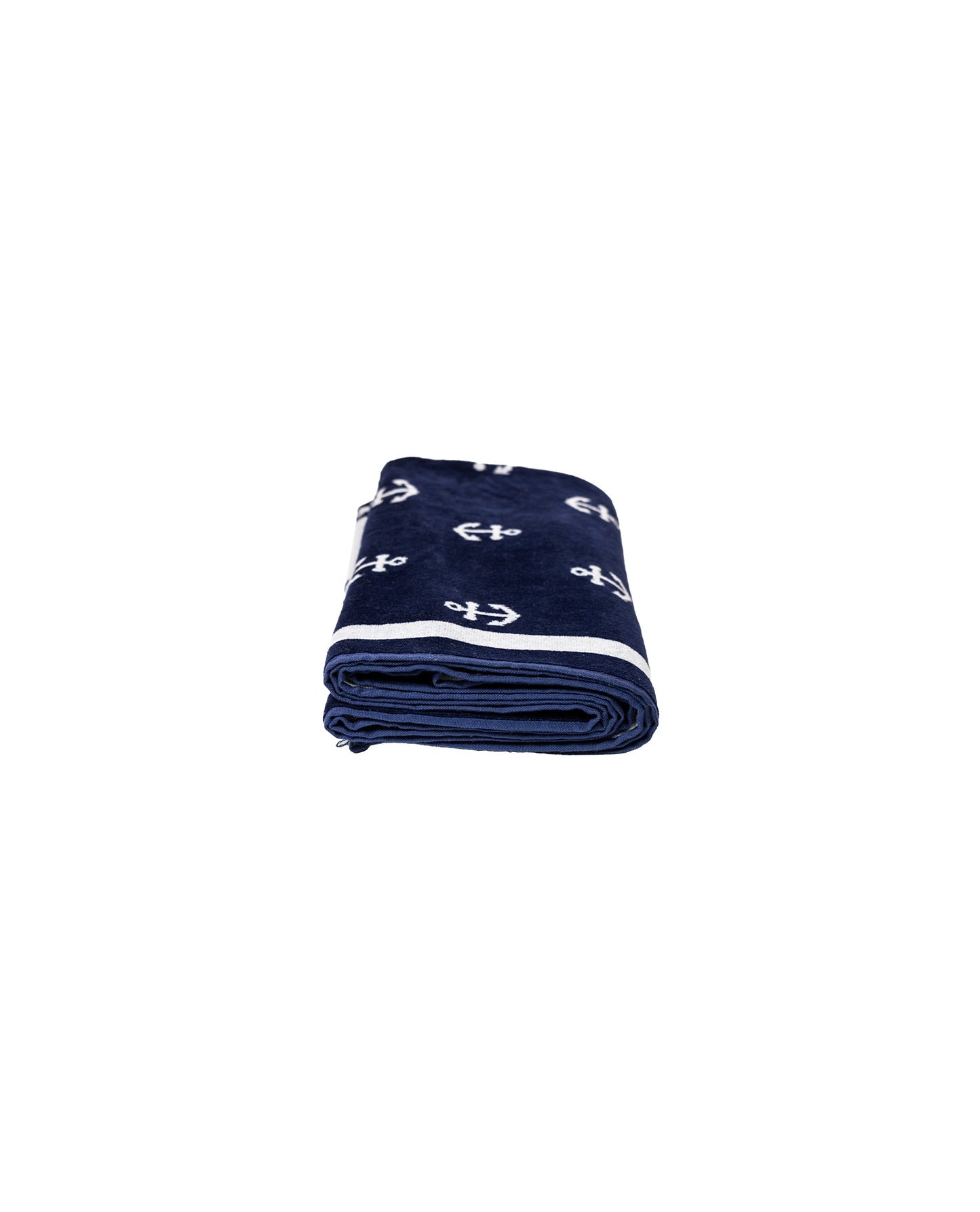 Bahia Strandtuch Marine Blau zusammengefaltet – 165x90 cm Baumwolle, OEKO-TEX