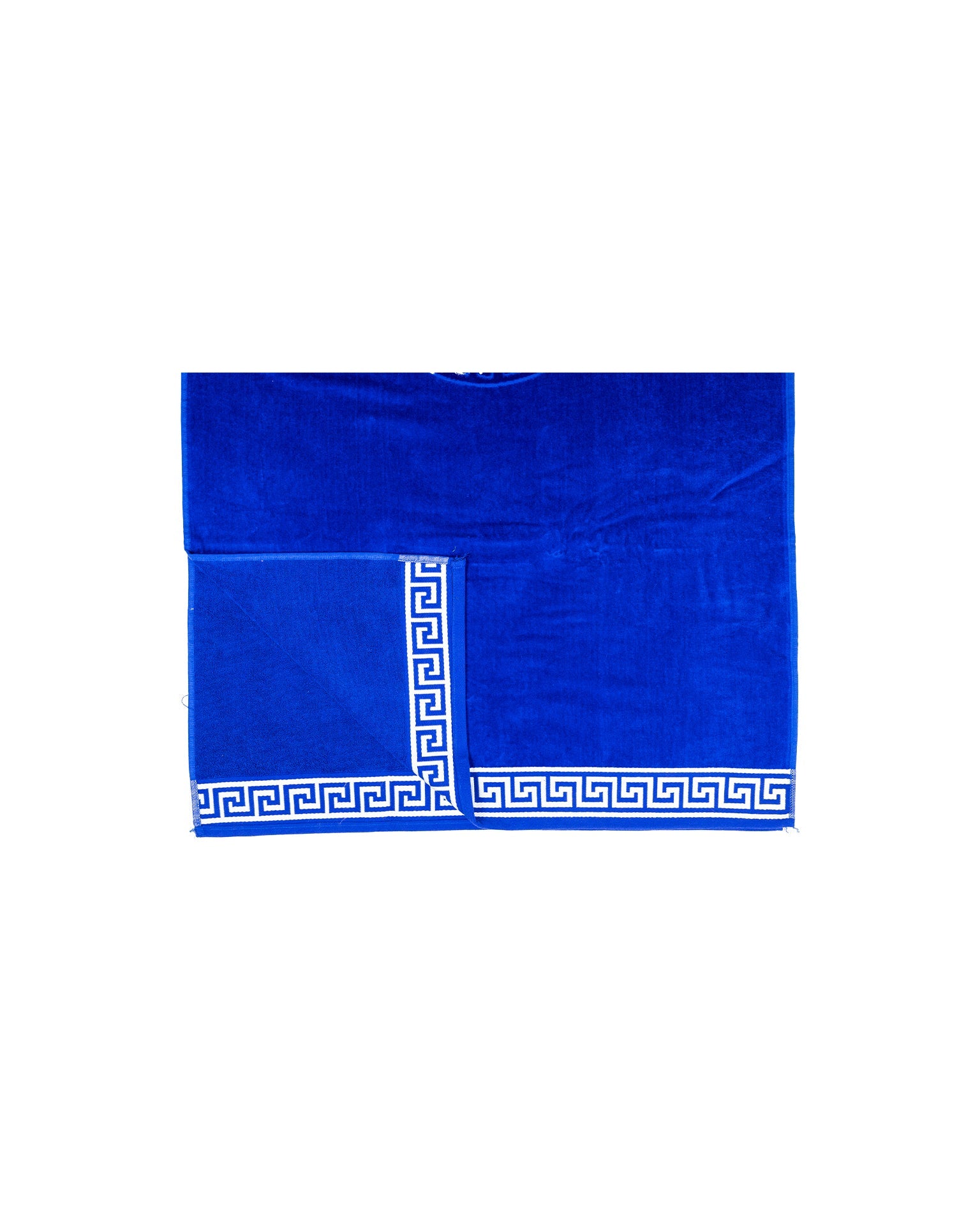 Poseidon Navy 165x90 cm – griechisches Mäandermuster, 100% Baumwolle, OEKO-TEX
