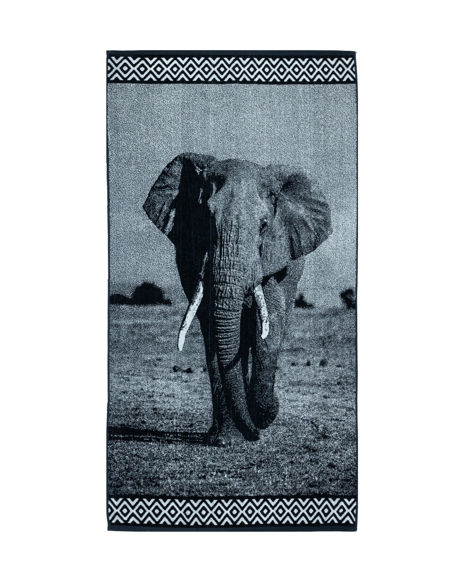 Animal Strandtuch XXL Elefant 165x90 cm – italienisches Elefantendesign, 100% Baumwolle, OEKO-TEX