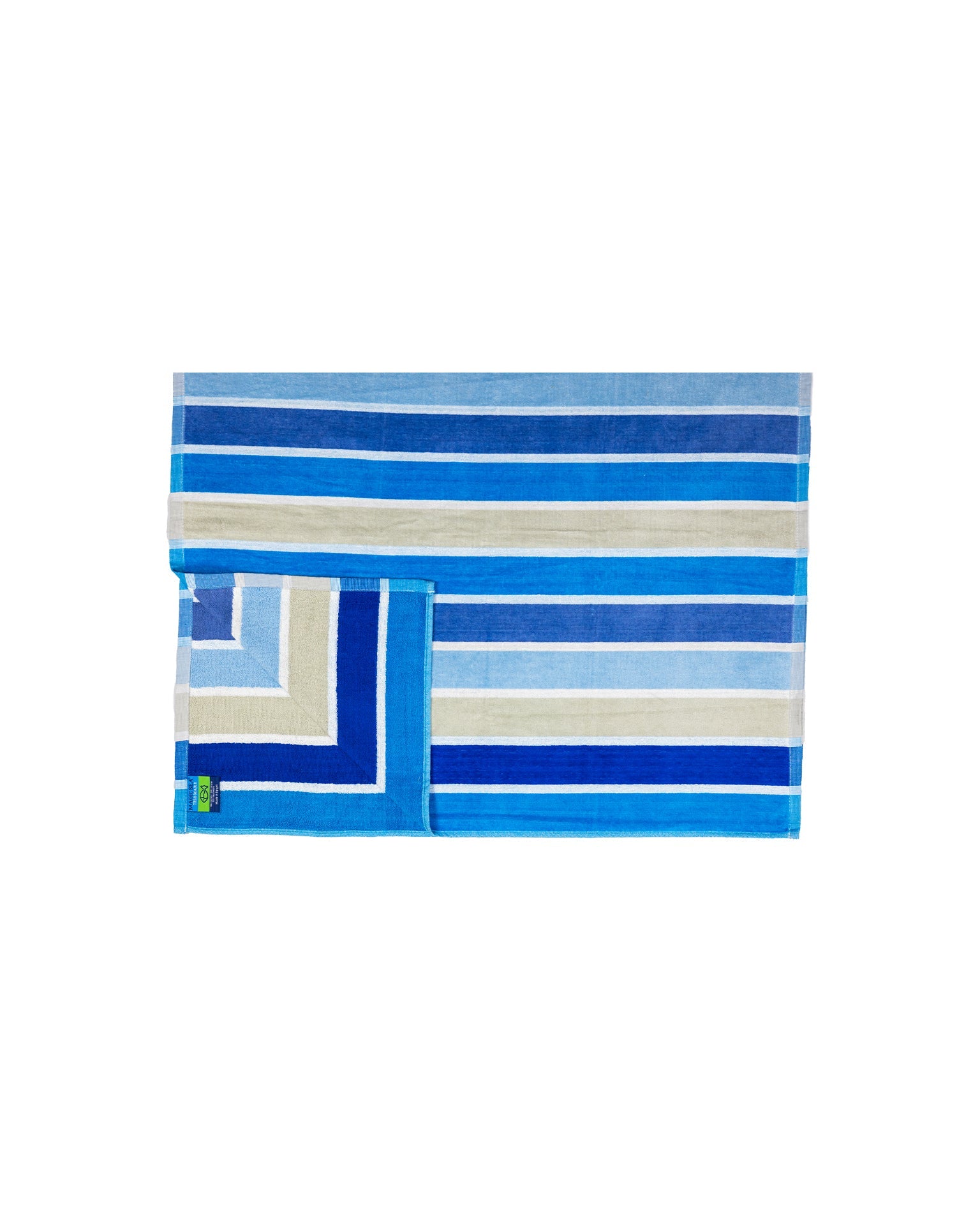 Mirage Blau 165x90 cm – italienisches geometrisches Design, 100% Baumwolle, OEKO-TEX