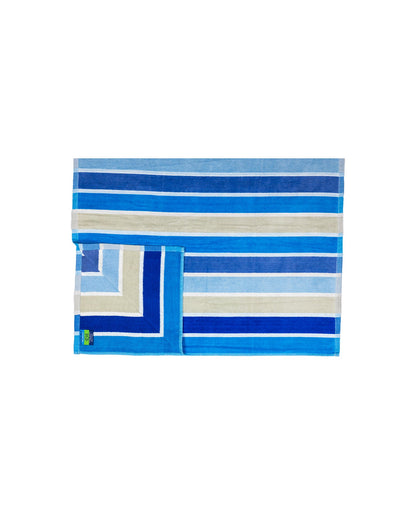 Mirage Blau 165x90 cm – italienisches geometrisches Design, 100% Baumwolle, OEKO-TEX