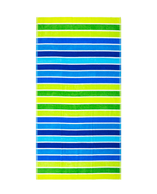 Mirage Strandtuch XXL Grün 165x90 cm – italienisches geometrisches Design, 100% Baumwolle, OEKO-TEX