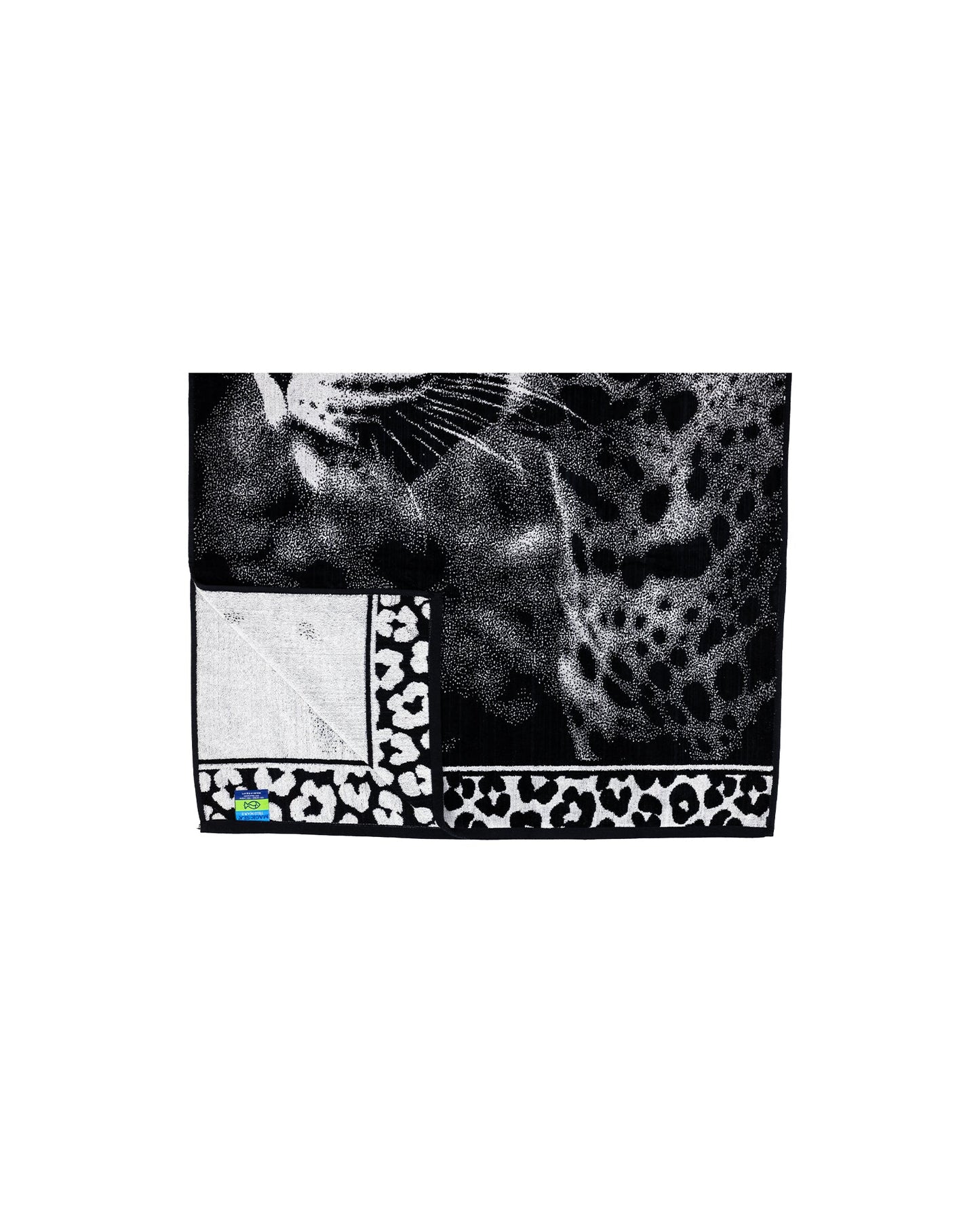 Animal Strandtuch Leopard 165x90 cm – italienisches Leopardendesign, 100% Baumwolle, OEKO-TEX