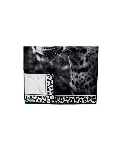 Animal Strandtuch Leopard 165x90 cm – italienisches Leopardendesign, 100% Baumwolle, OEKO-TEX