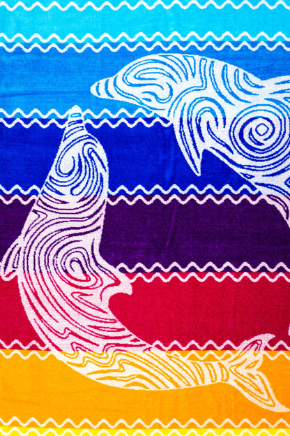Pantelleria Regenbogen von oben – 165x90 cm XXL Baumwolle