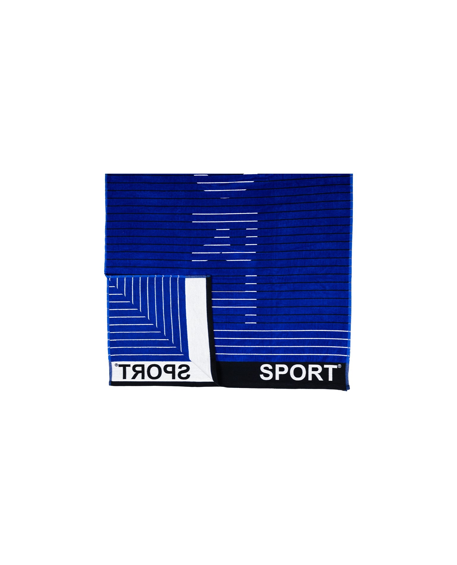 Sport Dunkelblau 165x90 cm – italienisches sportliches Streifendesign, 100% Baumwolle, OEKO-TEX