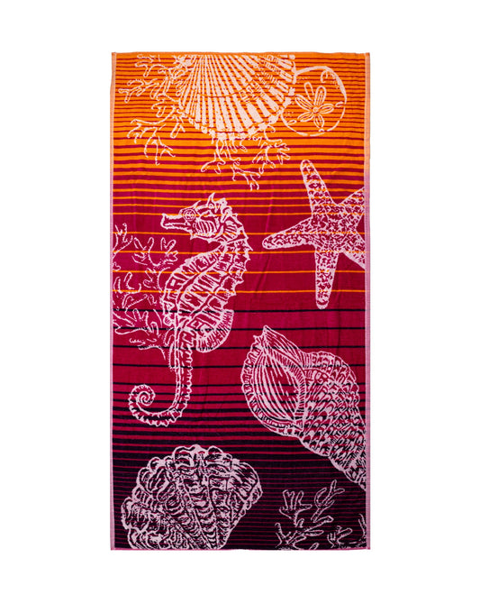 Ischia Strandtuch XXL Mehrfarbig 165x90 cm – italienisches mediterranes Design, 100% Baumwolle, OEKO-TEX