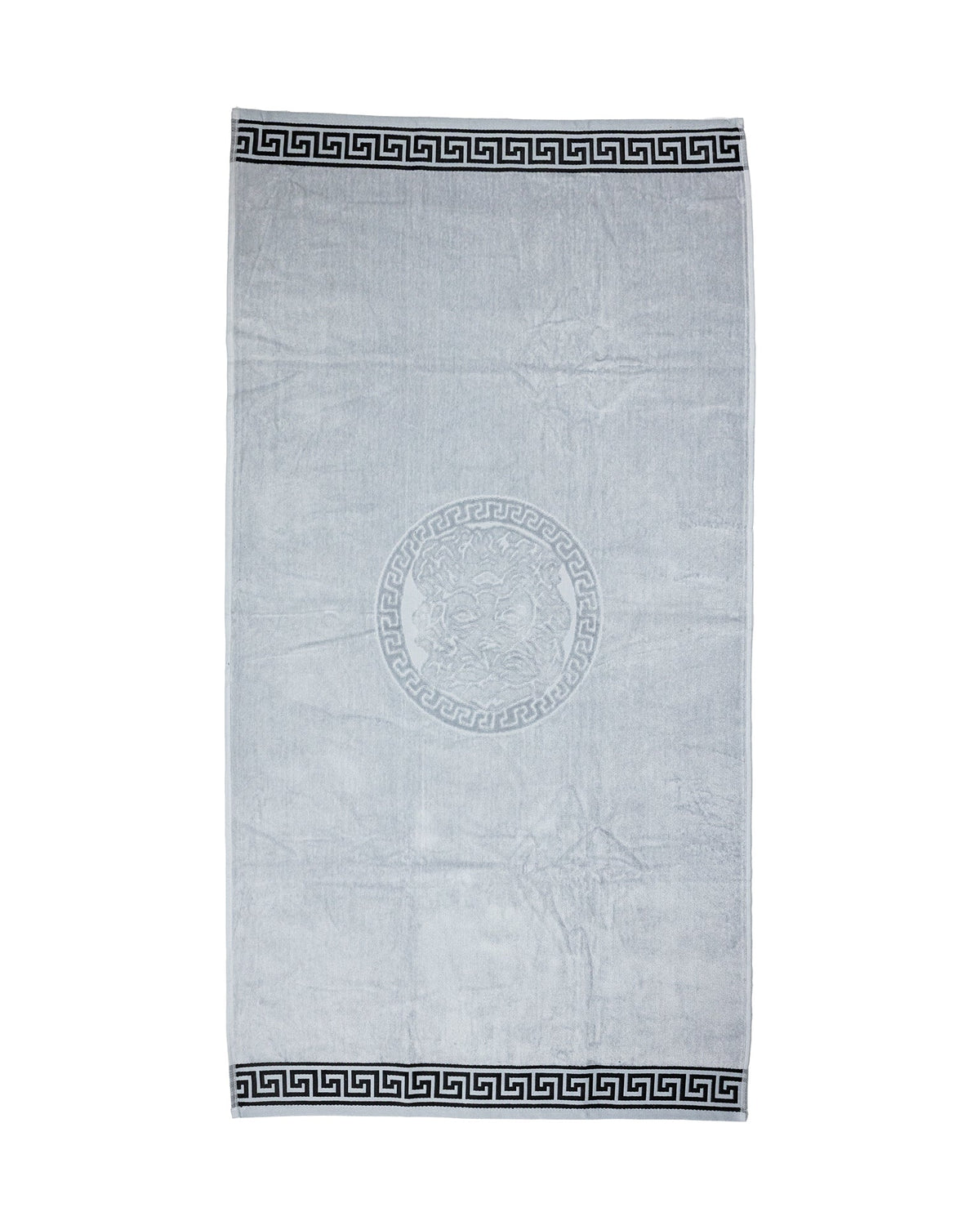 Poseidon Strandtuch XXL Grau – Premium Velours, OEKO-TEX®