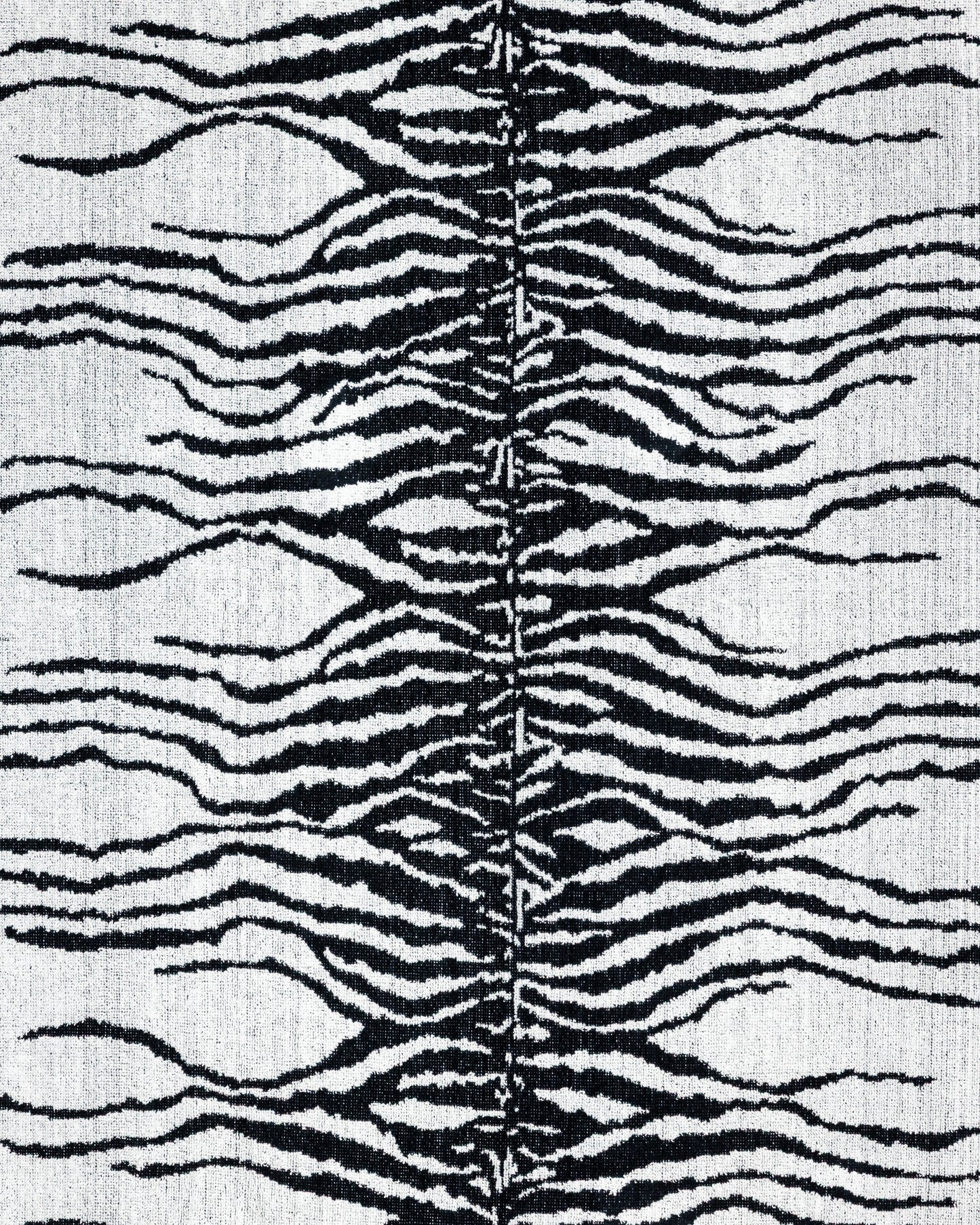 Afrika Strandtuch Weiß-Zebra 165x90 cm – italienisches Zebramuster, 100% Baumwolle, OEKO-TEX
