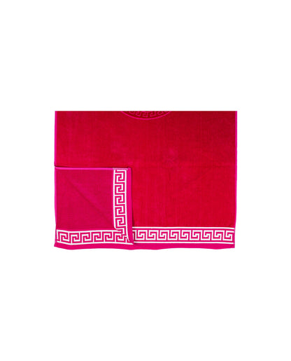 Poseidon Magenta 165x90 cm – griechisches Mäandermuster, 100% Baumwolle, OEKO-TEX