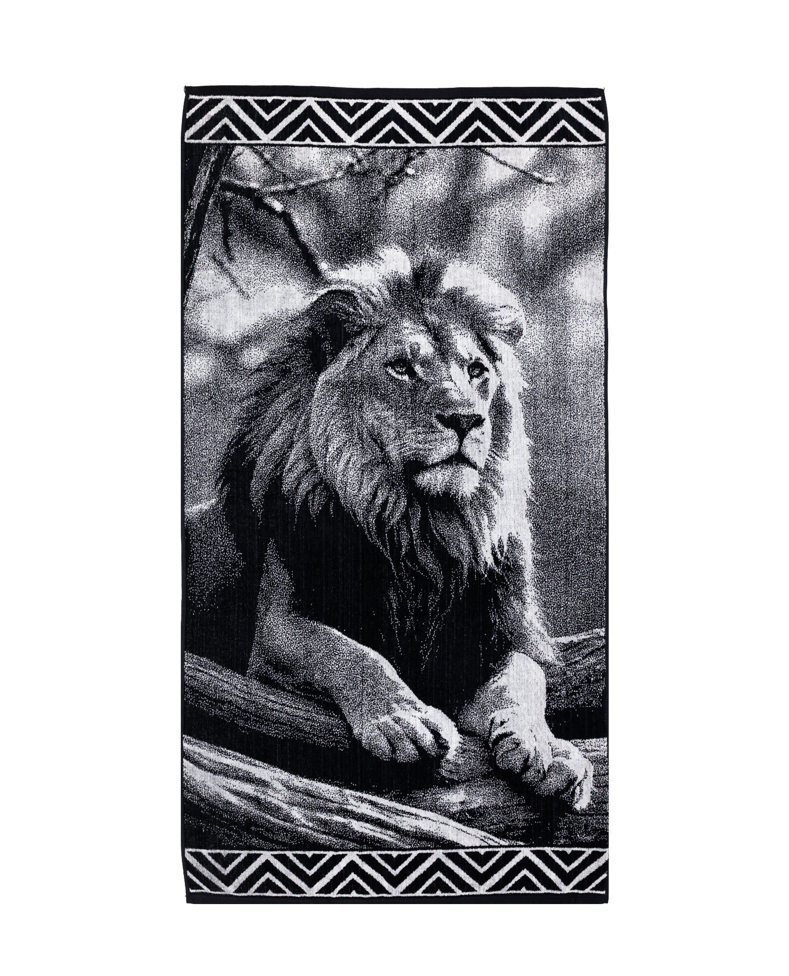 Animal Strandtuch XXL Löwe 165x90 cm – italienisches Löwendesign, 100% Baumwolle, OEKO-TEX