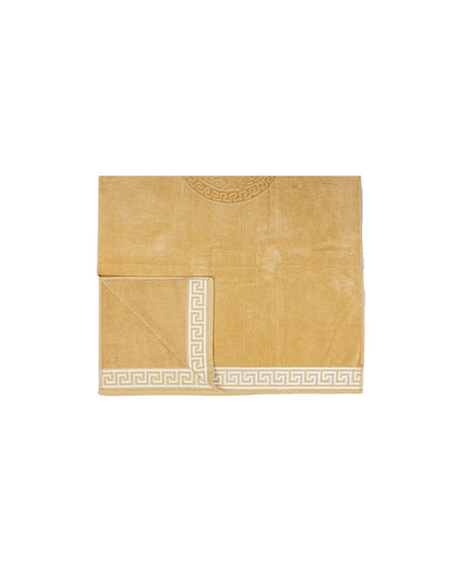 Poseidon Beige 165x90 cm – griechisches Mäandermuster, 100% Baumwolle, OEKO-TEX