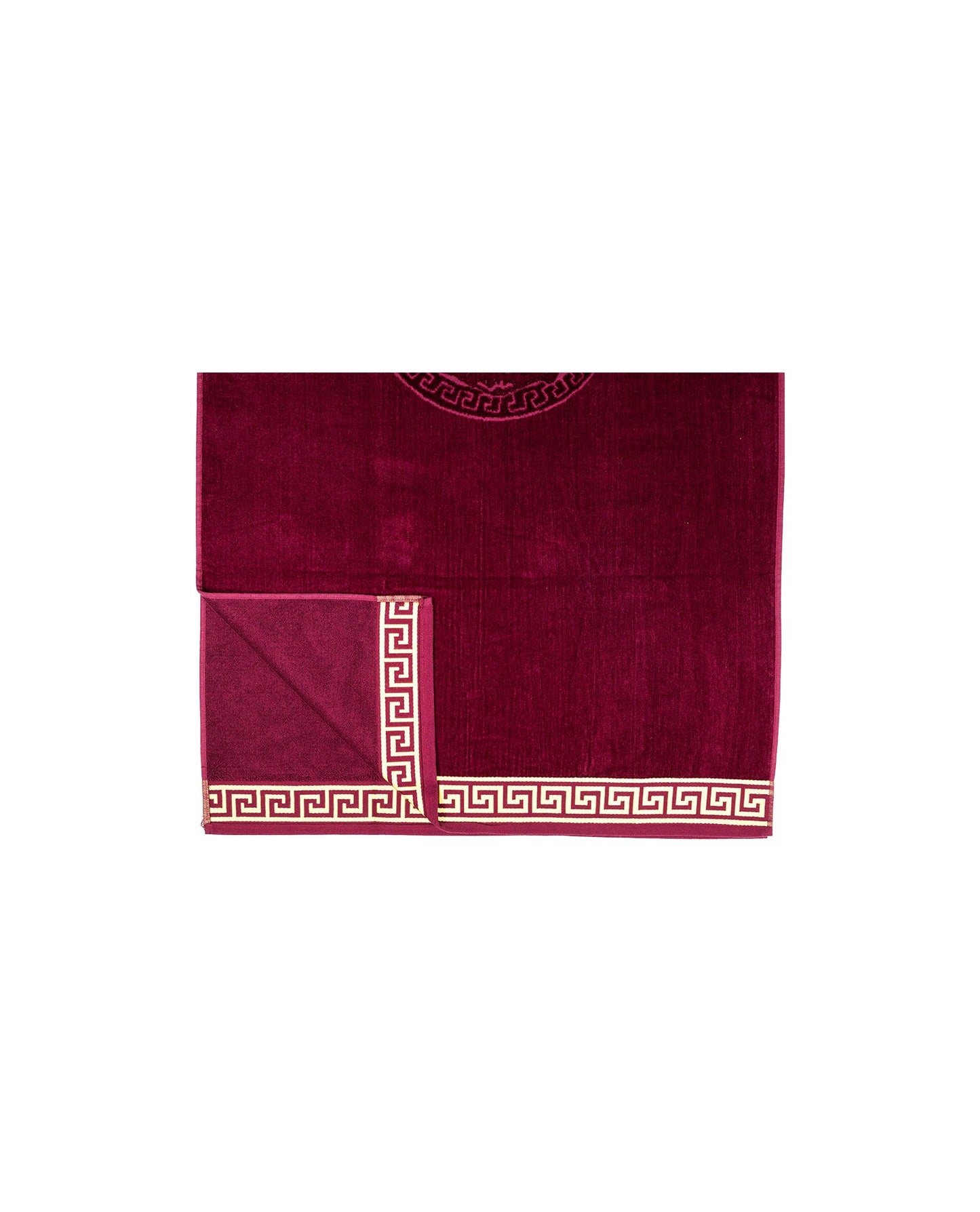 Poseidon Bordeaux 165x90 cm – griechisches Mäandermuster, 100% Baumwolle, OEKO-TEX