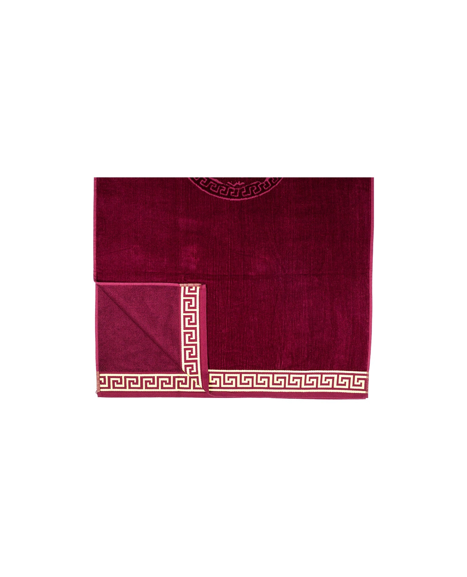 Poseidon Bordeaux 165x90 cm – griechisches Mäandermuster, 100% Baumwolle, OEKO-TEX