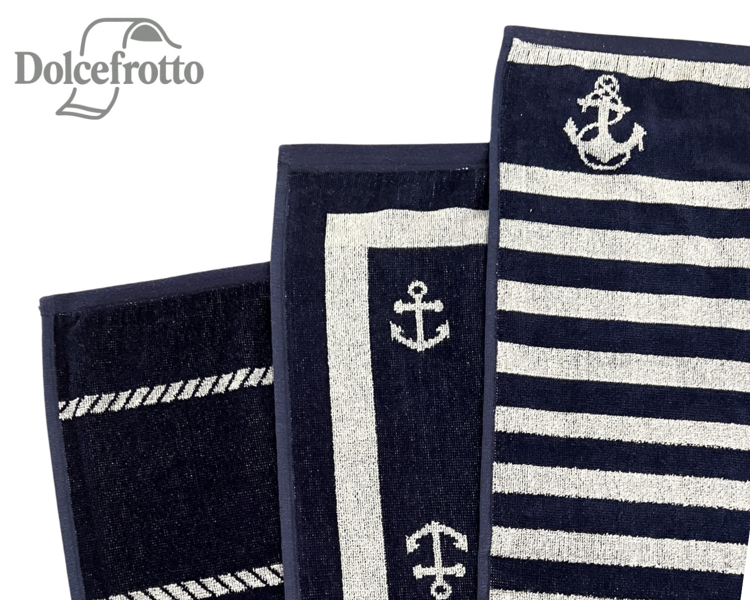 Bahia Kollektion – Muster- und Farbauswahl: Blau, Navy und Weiß, alle Varianten im Vergleich, Dolcefrotto