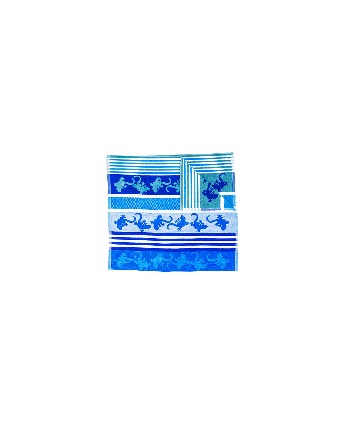 Crazy Gekko Strandtuch XXL Blau – Premium Velours, OEKO-TEX®