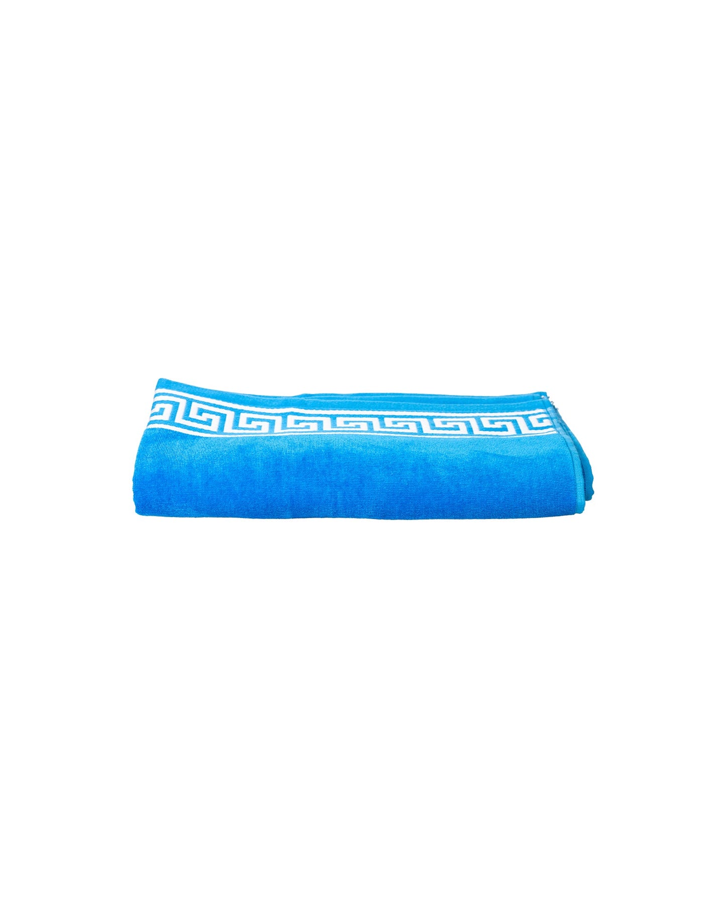 Poseidon Hellblau – Frottee-Seite Nahaufnahme 165x90 cm, Premium-Baumwolle