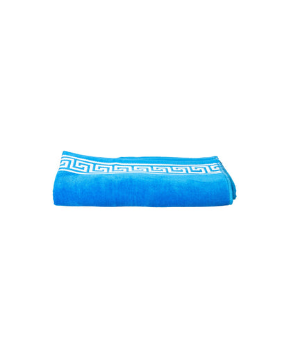 Poseidon Hellblau – Frottee-Seite Nahaufnahme 165x90 cm, Premium-Baumwolle
