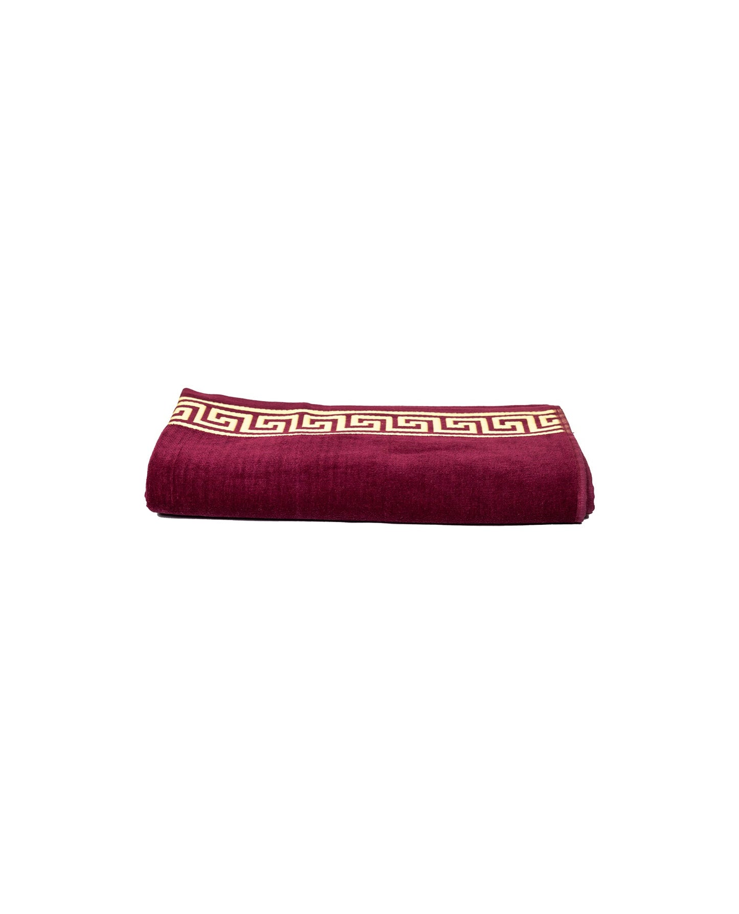 Poseidon Bordeaux – Frottee-Seite Nahaufnahme 165x90 cm, Premium-Baumwolle