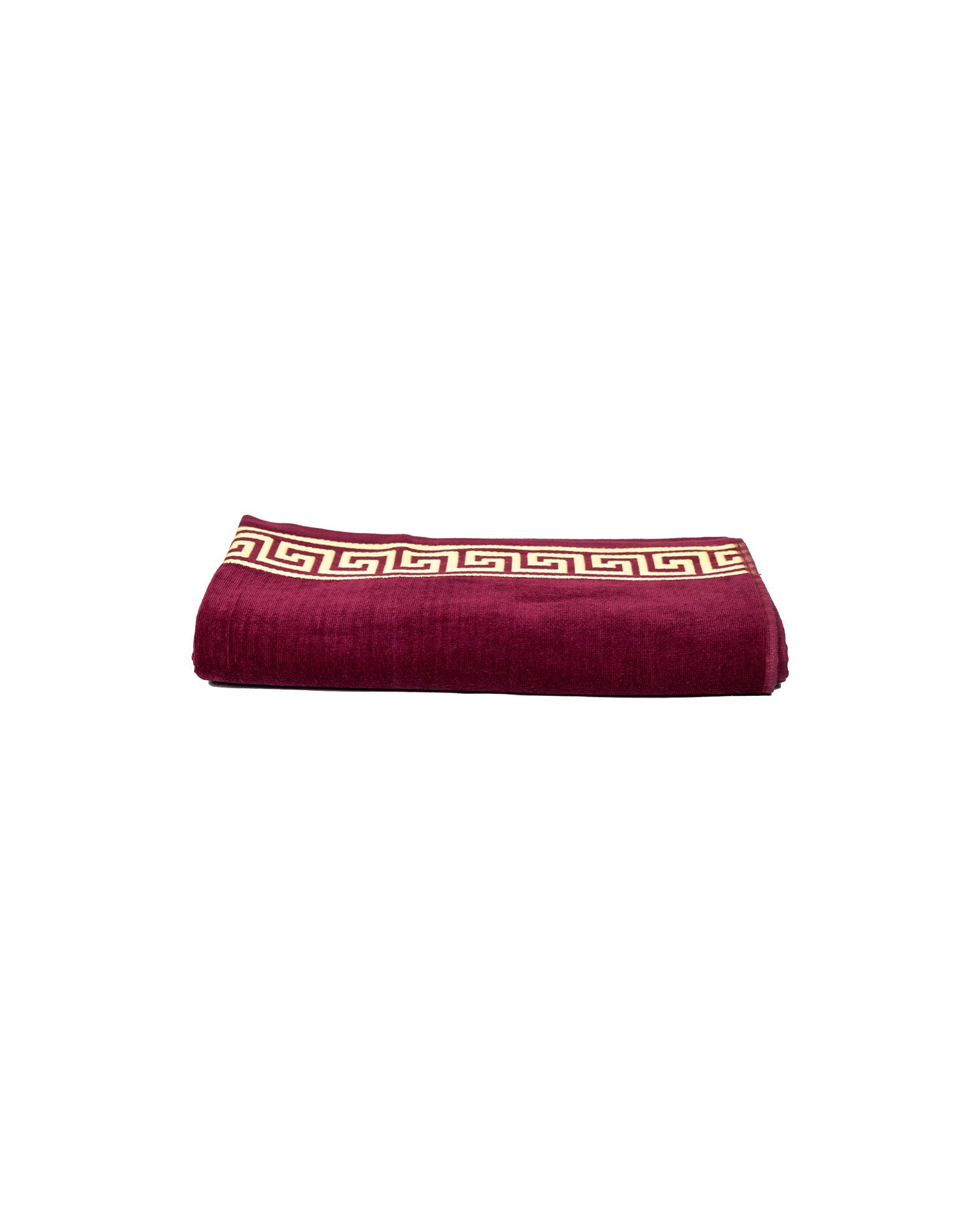 Poseidon Bordeaux – Frottee-Seite Nahaufnahme 165x90 cm, Premium-Baumwolle
