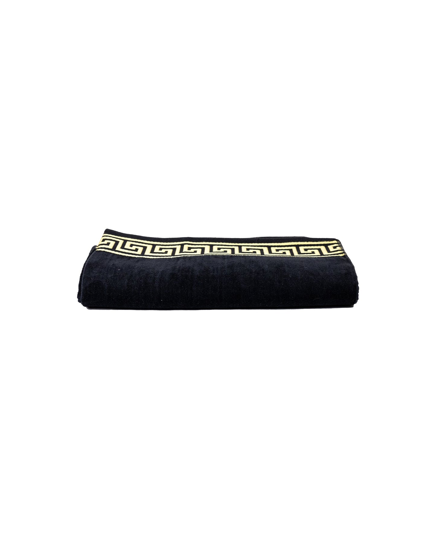 Poseidon Schwarz – Frottee-Seite Nahaufnahme 165x90 cm, Premium-Baumwolle