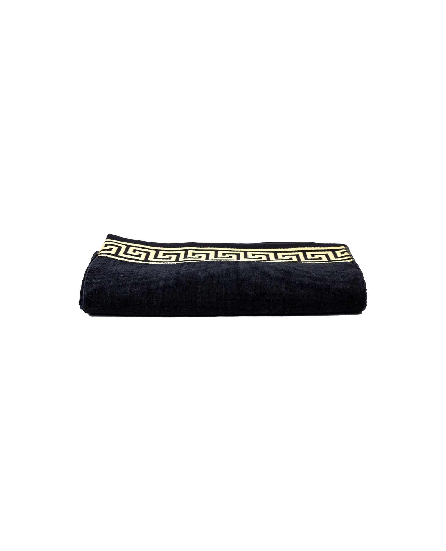 Poseidon Schwarz – Frottee-Seite Nahaufnahme 165x90 cm, Premium-Baumwolle