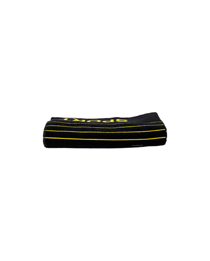 Sport Schwarz – Frottee-Seite Nahaufnahme 165x90 cm, Premium-Baumwolle