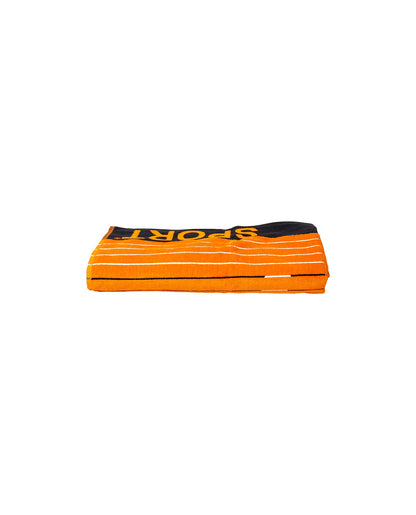 Sport Orange – Frottee-Seite Nahaufnahme 165x90 cm, Premium-Baumwolle