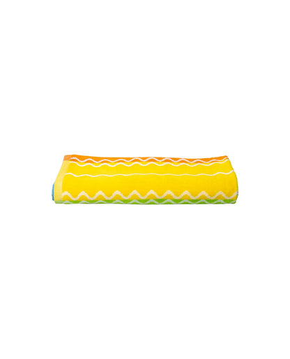 Pantelleria Regenbogen – Frottee-Seite Nahaufnahme 165x90 cm, Premium-Baumwolle