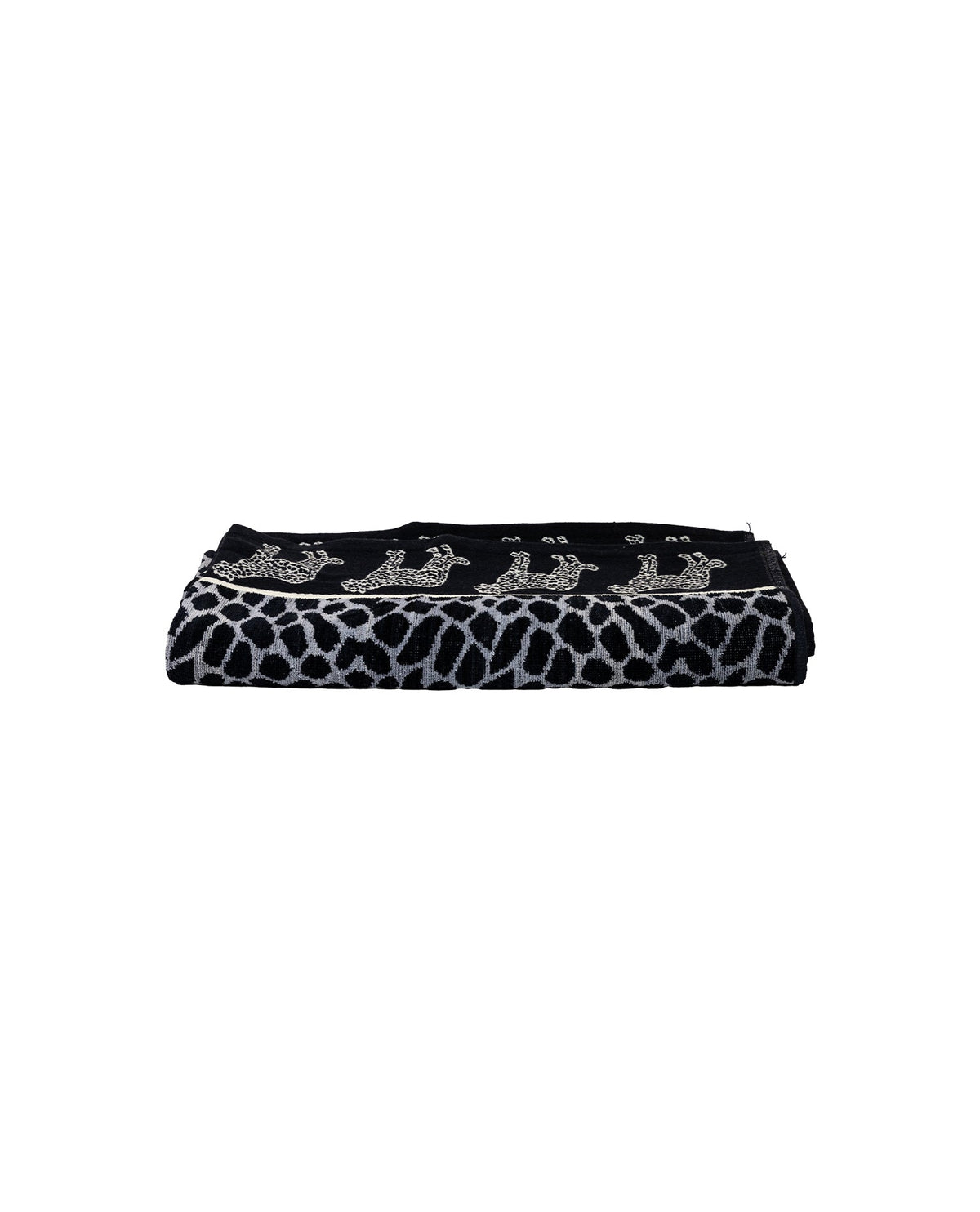 Afrika Strandtuch XXL Grau-Leopard – Premium Velours, OEKO-TEX®