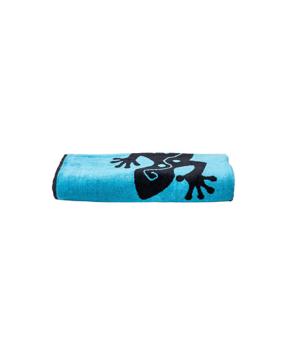 Salina Blau – Frottee-Seite Nahaufnahme 165x90 cm, Premium-Baumwolle