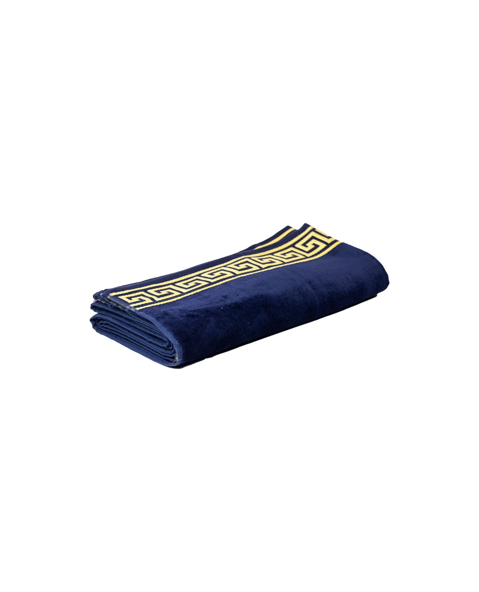 Poseidon Dunkelblau – weiche Velours-Seite Nahaufnahme 165x90 cm, doppelseitig