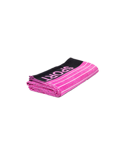 Sport Pink – weiche Velours-Seite Nahaufnahme 165x90 cm, doppelseitig