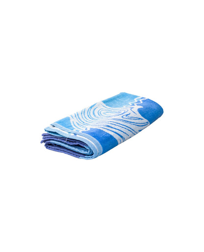 Pantelleria Blau – weiche Velours-Seite Nahaufnahme 165x90 cm, doppelseitig