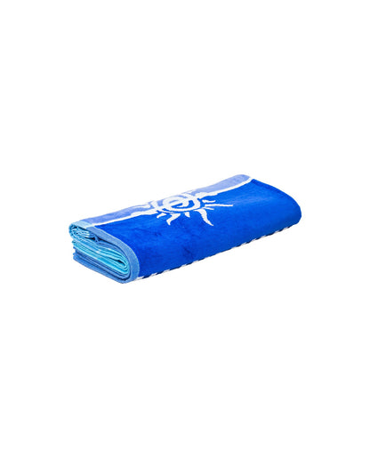 Stromboli Blau – weiche Velours-Seite Nahaufnahme 165x90 cm, doppelseitig