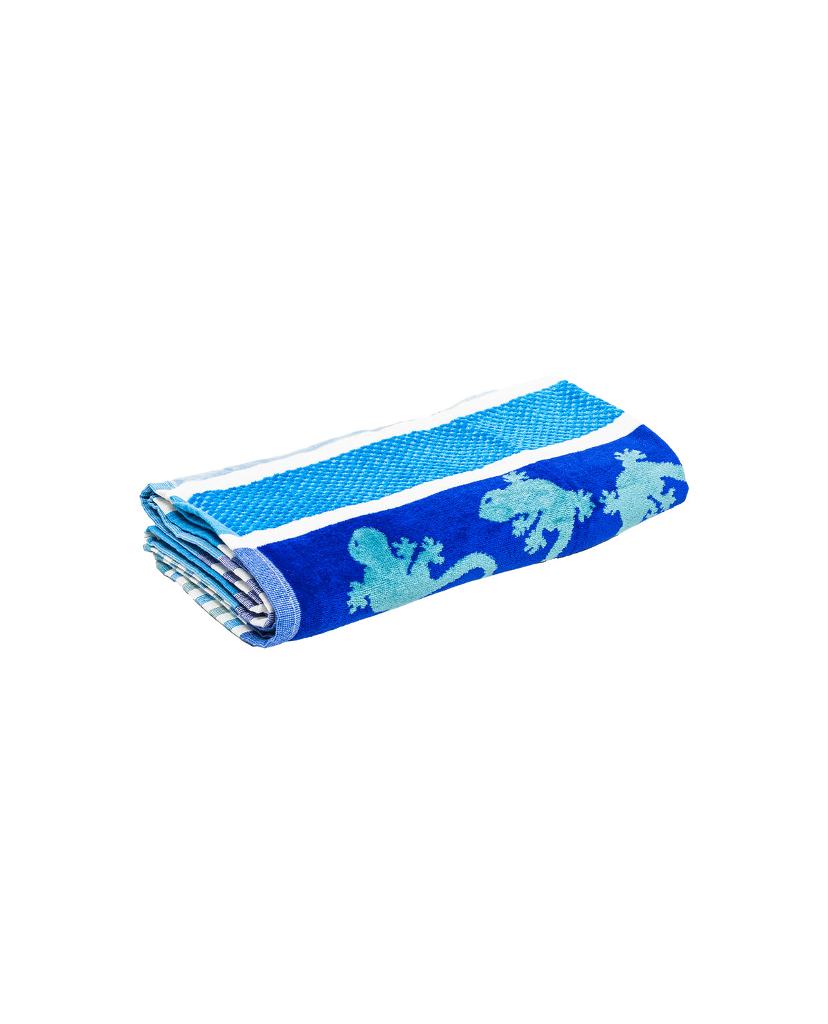 Crazy Gekko Strandtuch XXL Blau – Premium Velours, OEKO-TEX®