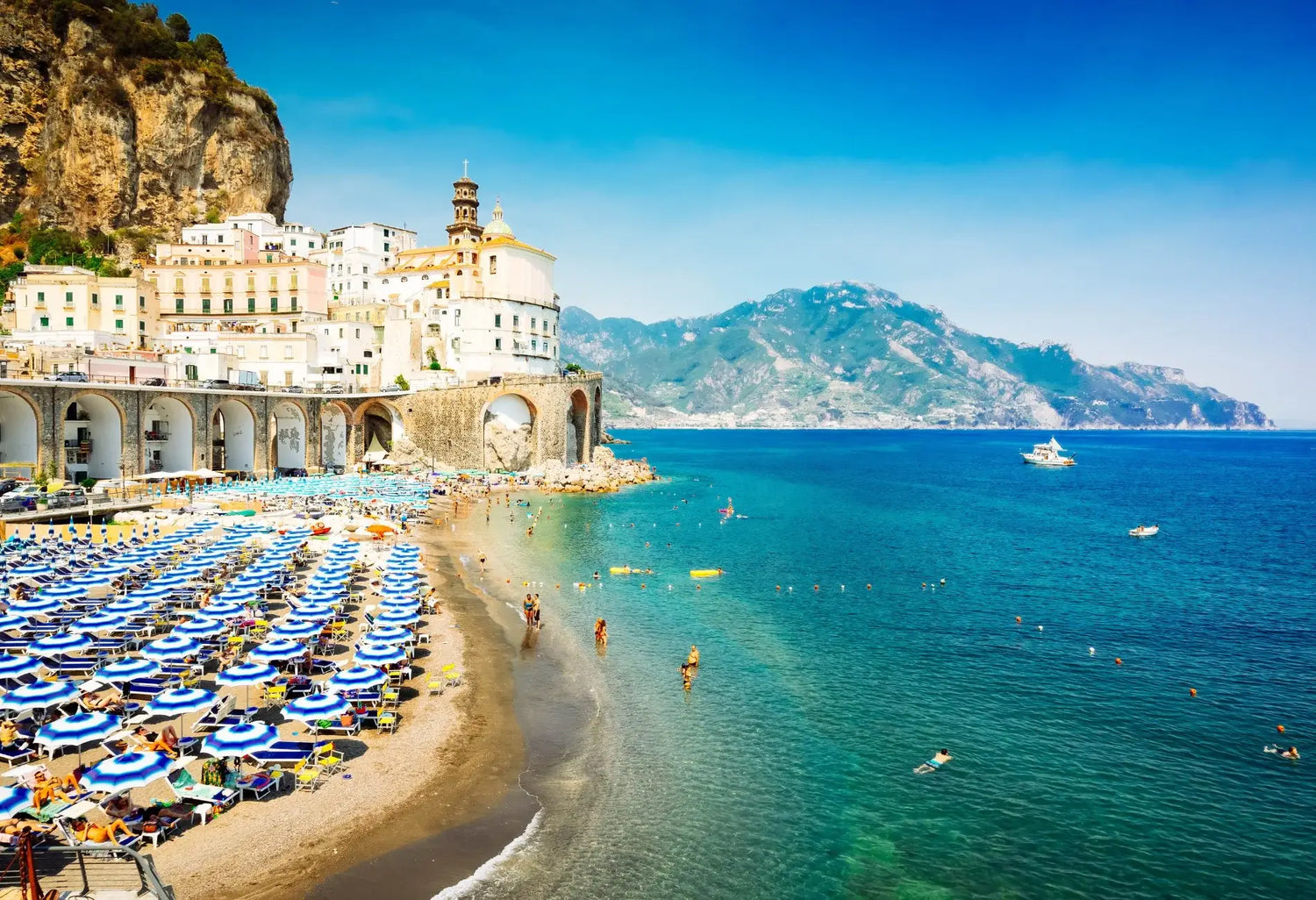 Italienisches Strandtuch mit Muster – Dolcefrotto Kollektion