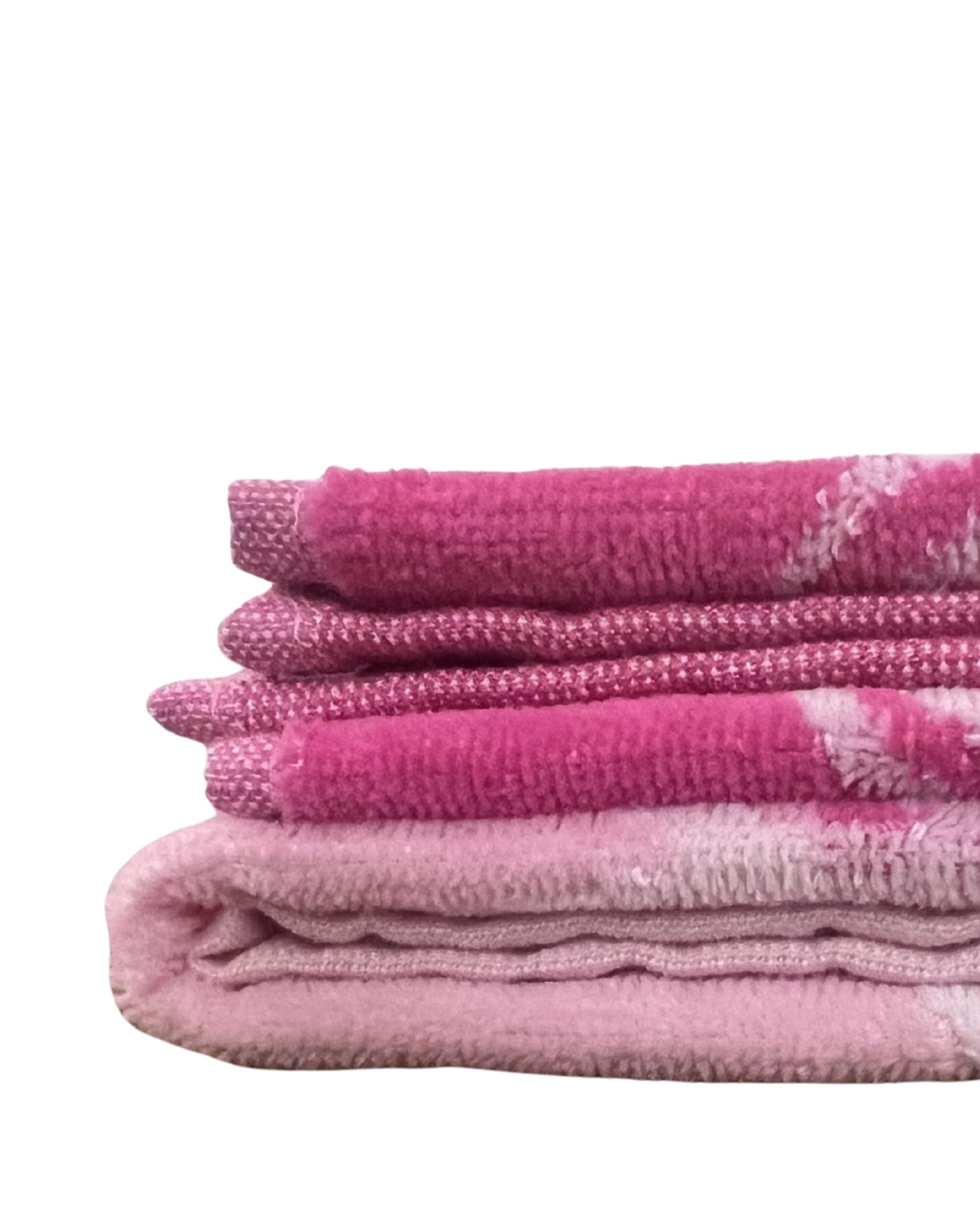 XXL Strandtuch mit Delfin- und Streifendesign in Pink, gefaltet – Pantelleria Kollektion von Dolcefrotto