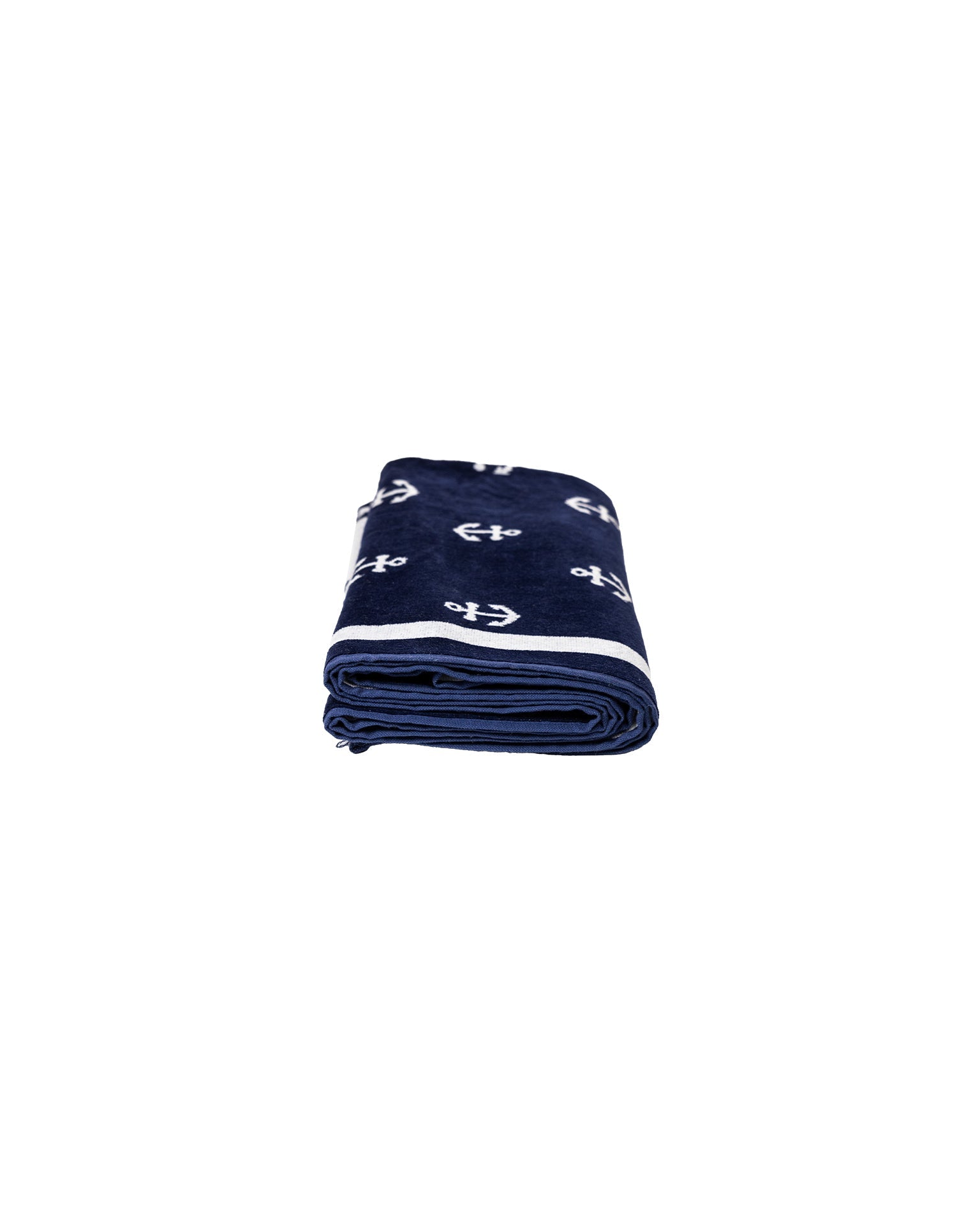 Bahia Strandtuch Marine Blau zusammengefaltet – 165x90 cm Baumwolle, OEKO-TEX