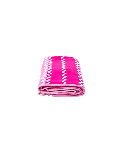 Pantelleria Pink zusammengefaltet – 165x90 cm Baumwolle, OEKO-TEX