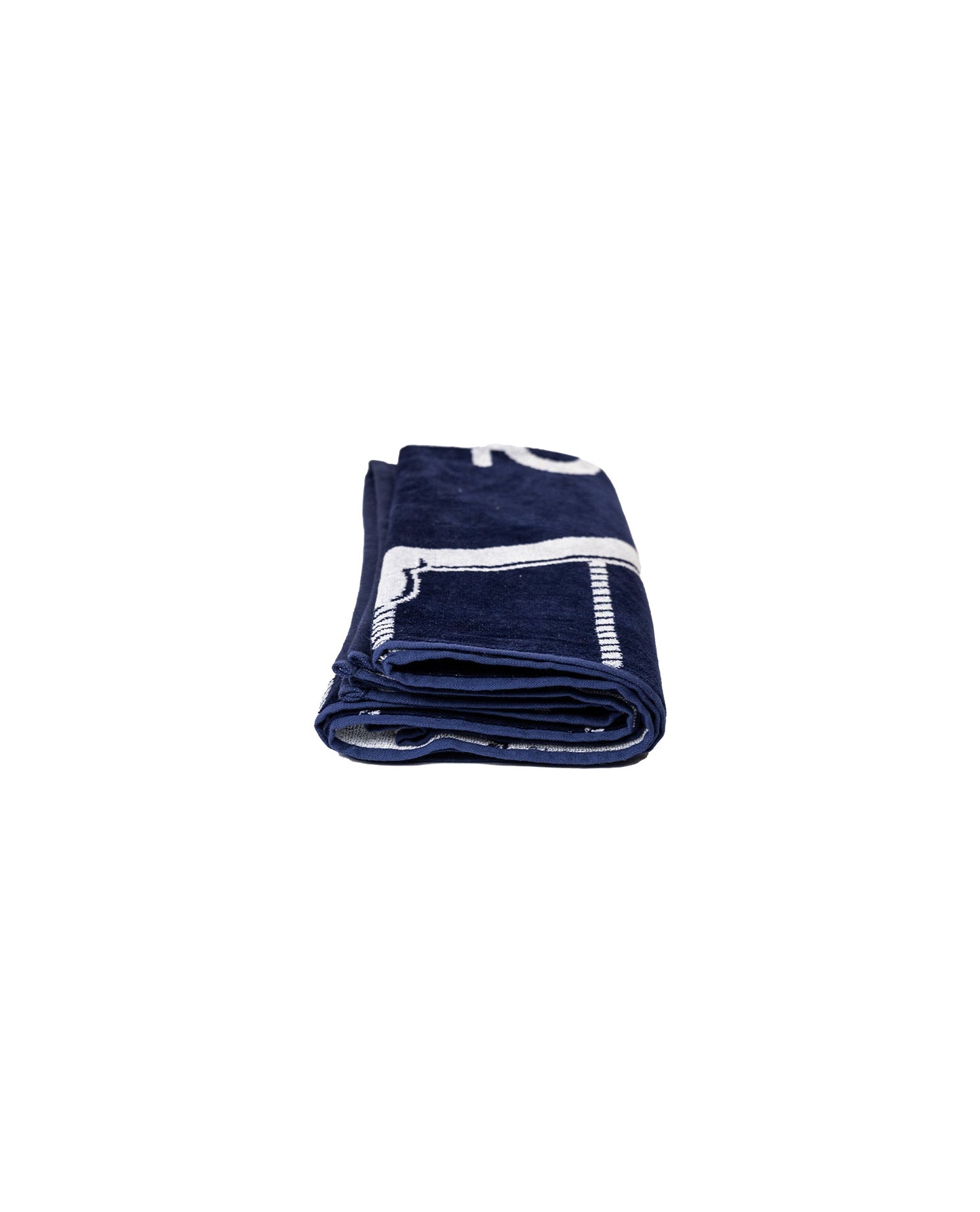 Bahia Strandtuch Marine Navy zusammengefaltet – 165x90 cm Baumwolle, OEKO-TEX