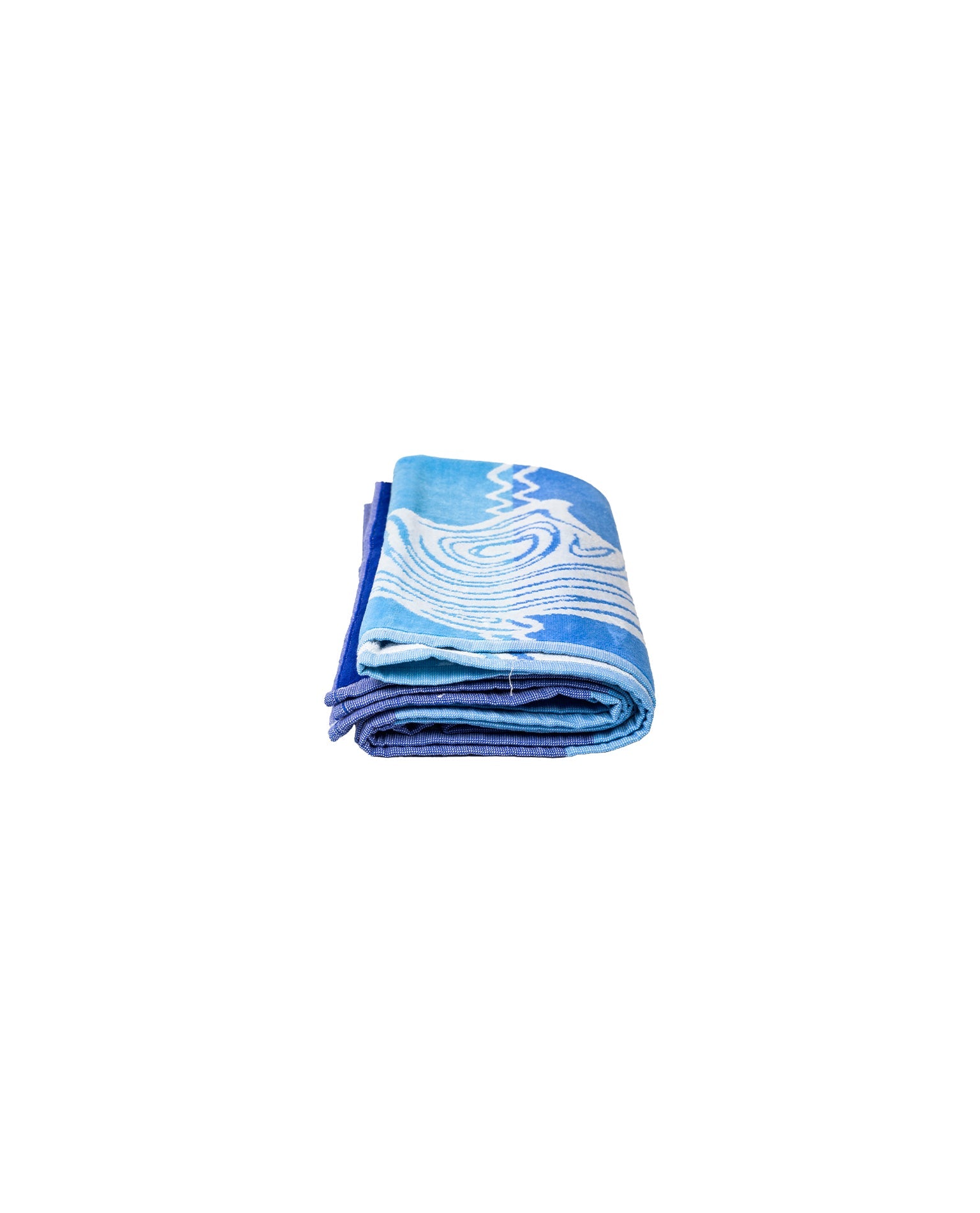Pantelleria Blau zusammengefaltet – 165x90 cm Baumwolle, OEKO-TEX