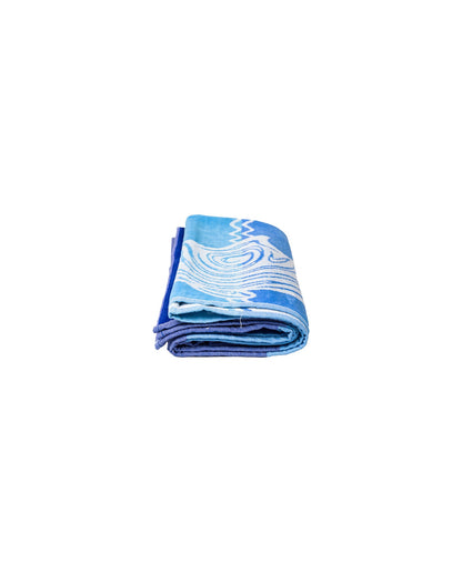 Pantelleria Blau zusammengefaltet – 165x90 cm Baumwolle, OEKO-TEX