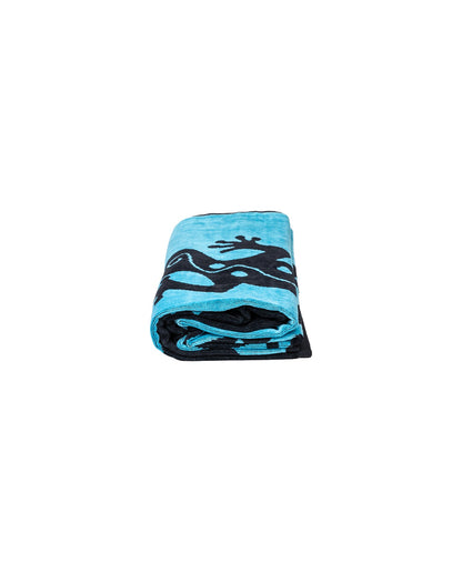Salina Blau zusammengefaltet – 165x90 cm Baumwolle, OEKO-TEX