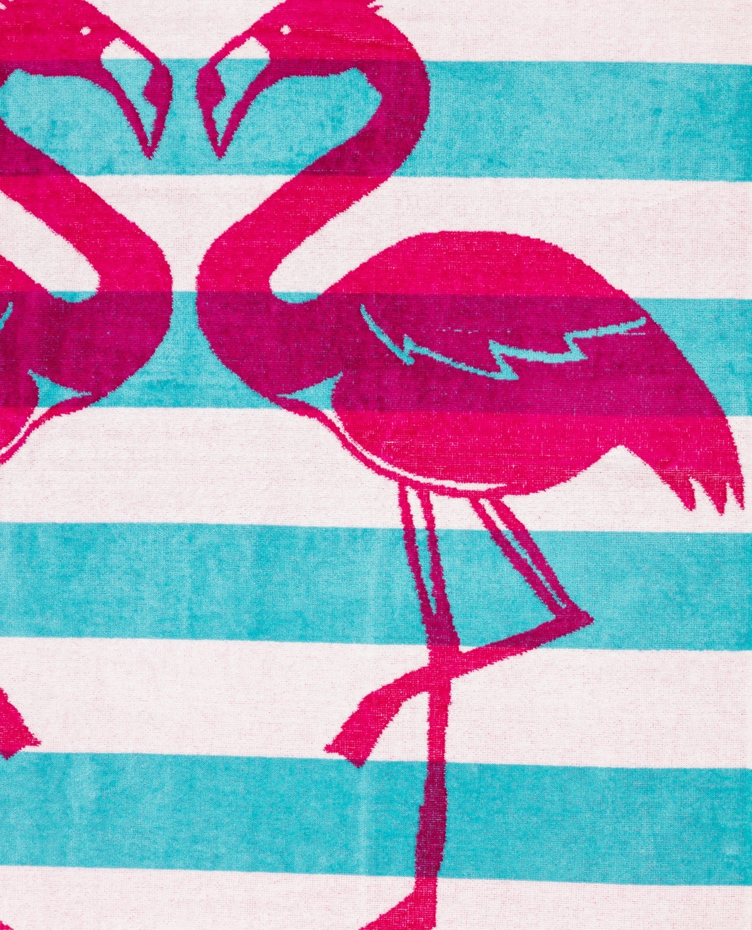 Flamingo Gold Türkis von oben – 165x90 cm XXL Baumwolle