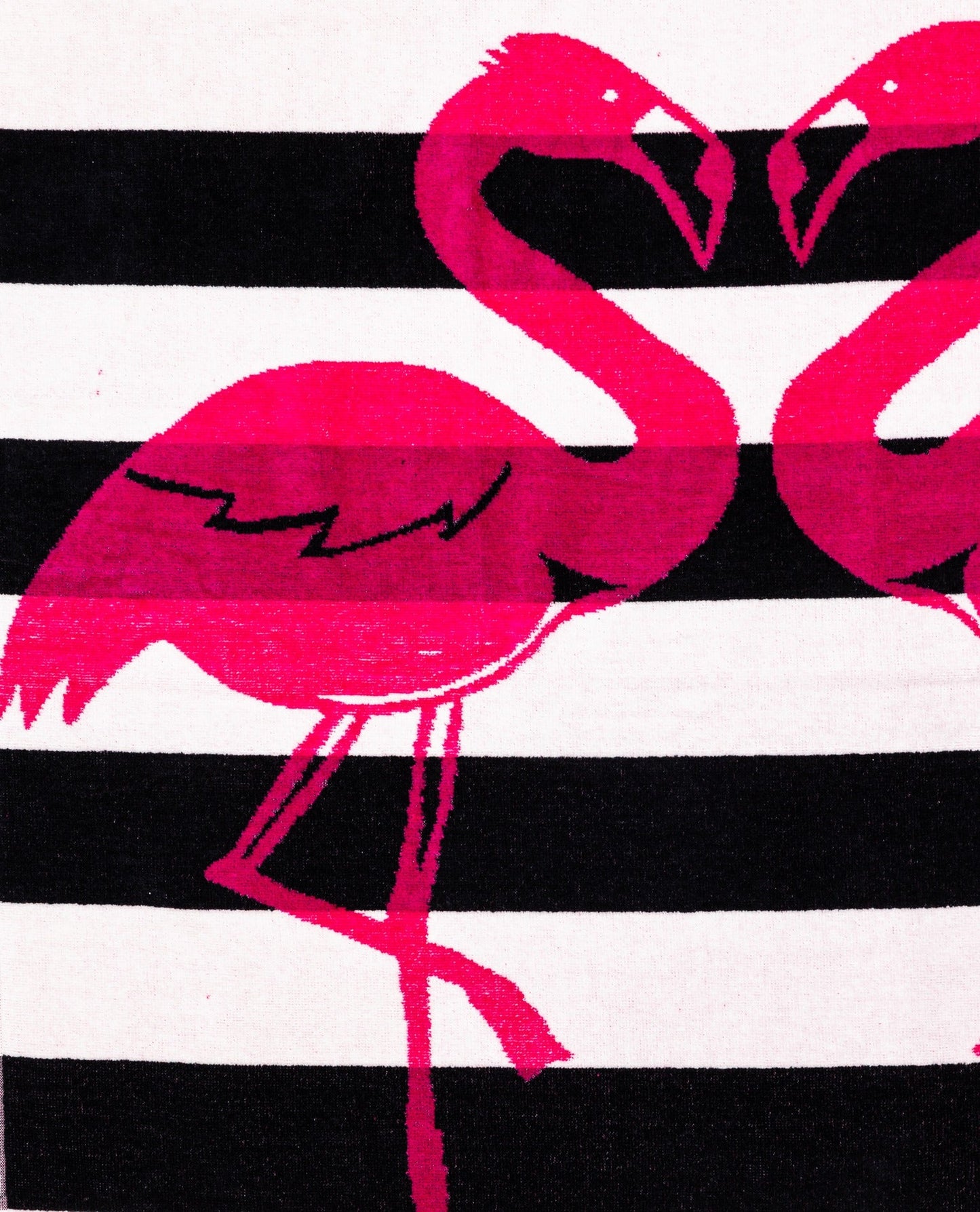 Flamingo Gold Schwarz von oben – 165x90 cm XXL Baumwolle
