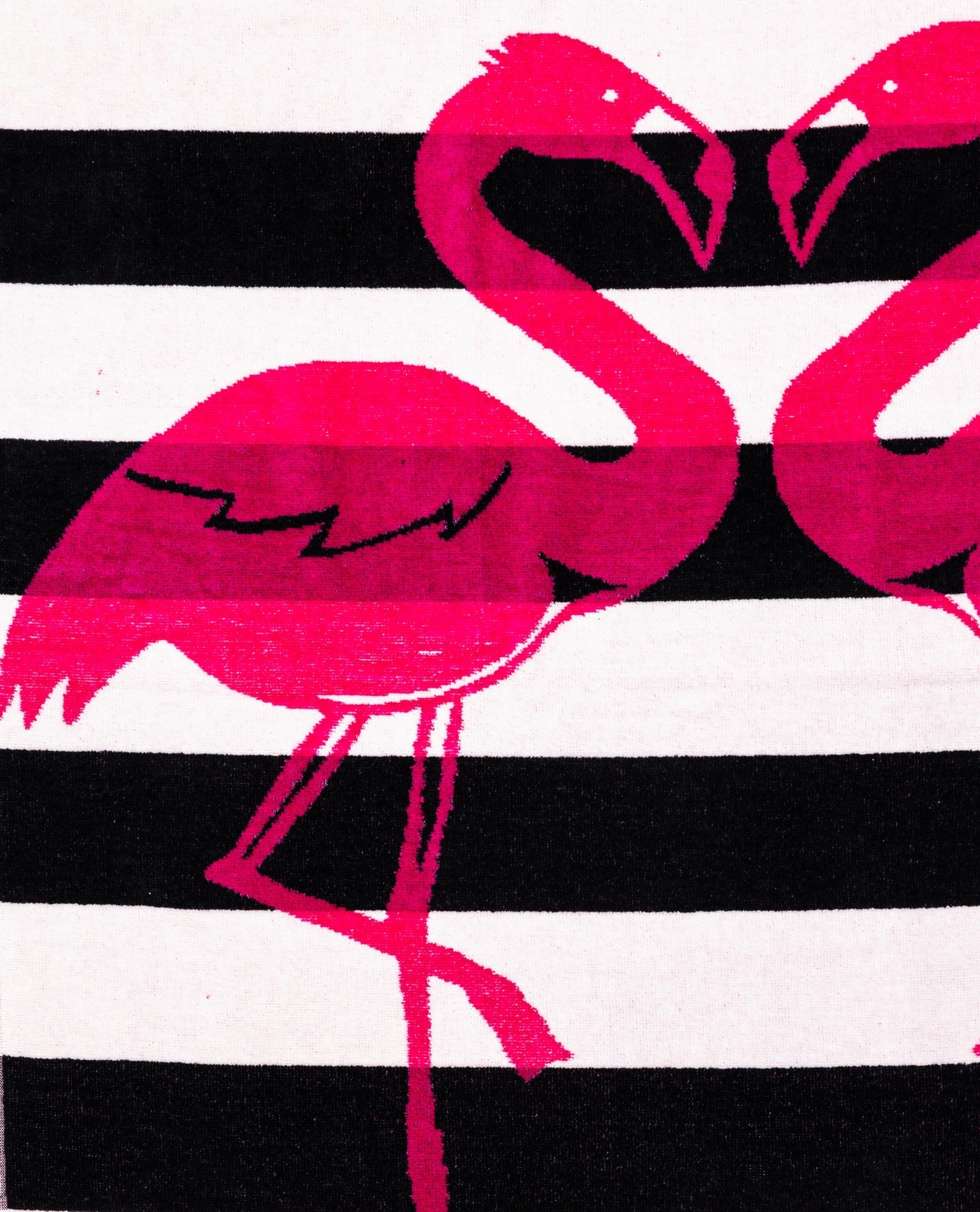 Flamingo Gold Schwarz von oben – 165x90 cm XXL Baumwolle