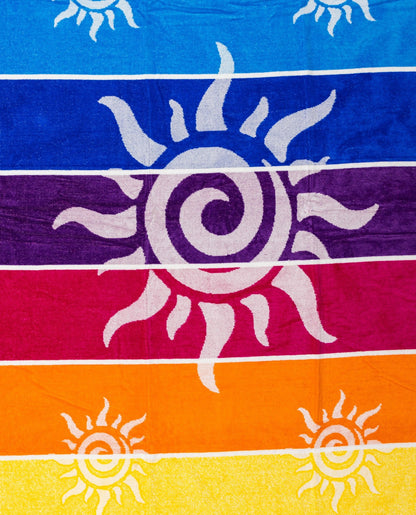 Stromboli Regenbogen von oben – 165x90 cm XXL Baumwolle