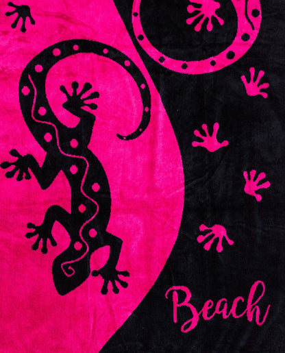 Salina Pink von oben – 165x90 cm XXL Baumwolle